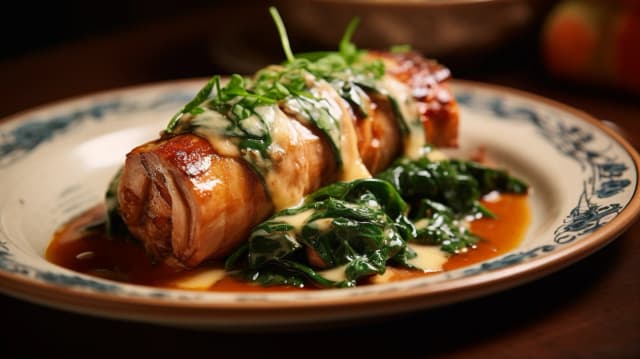 Roladki ze schabu w sosie - przepis na roladki schabowe z piekarnika