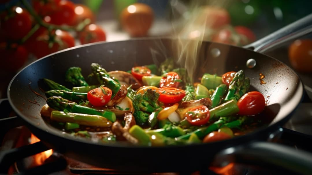 Warzywa na patelnie - przepis, danie z warzyw na patelni