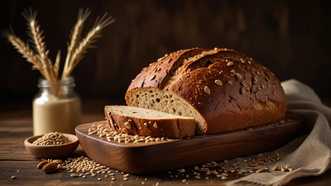Zdrowa alternatywa: Chleb orkiszowy z drożdżami i ziarnami