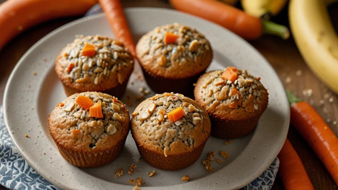 Muffinki bananowe BLW: Zdrowe opcje dla niemowląt i dzieci w wieku rozszerzania diety