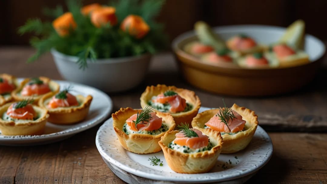 Idealne na przekąskę: Babeczki na słono z łososiem i serkiem