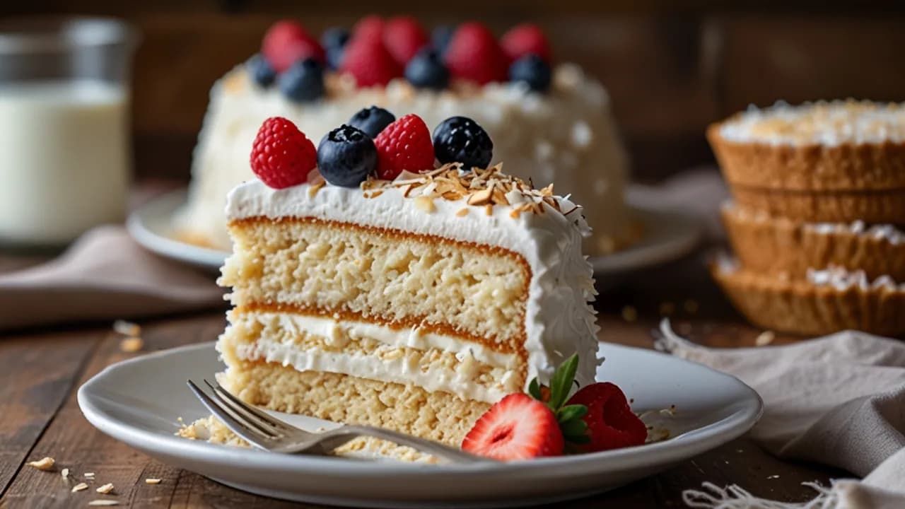 Pyszne i szybkie ciasto kokosowe bez pieczenia: Idealny deser bez wysiłku