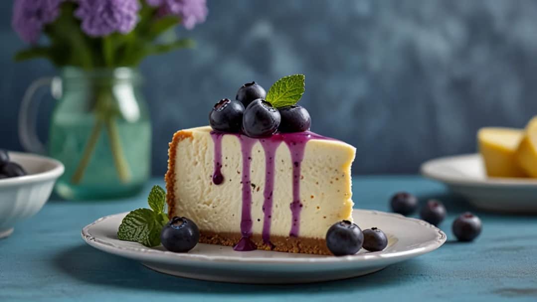 Sernik z musem jagodowym - idealny na lato, orzeźwiający deser