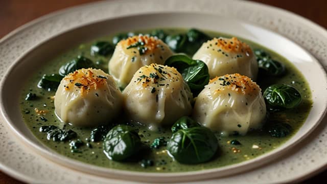 Kopytka z sosem szpinakowym – przepis na pyszny, zielony obiad