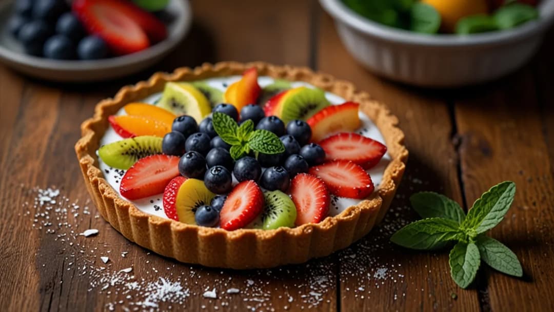 Tarta fit z owocami - zdrowy deser, idealny na każdą okazję