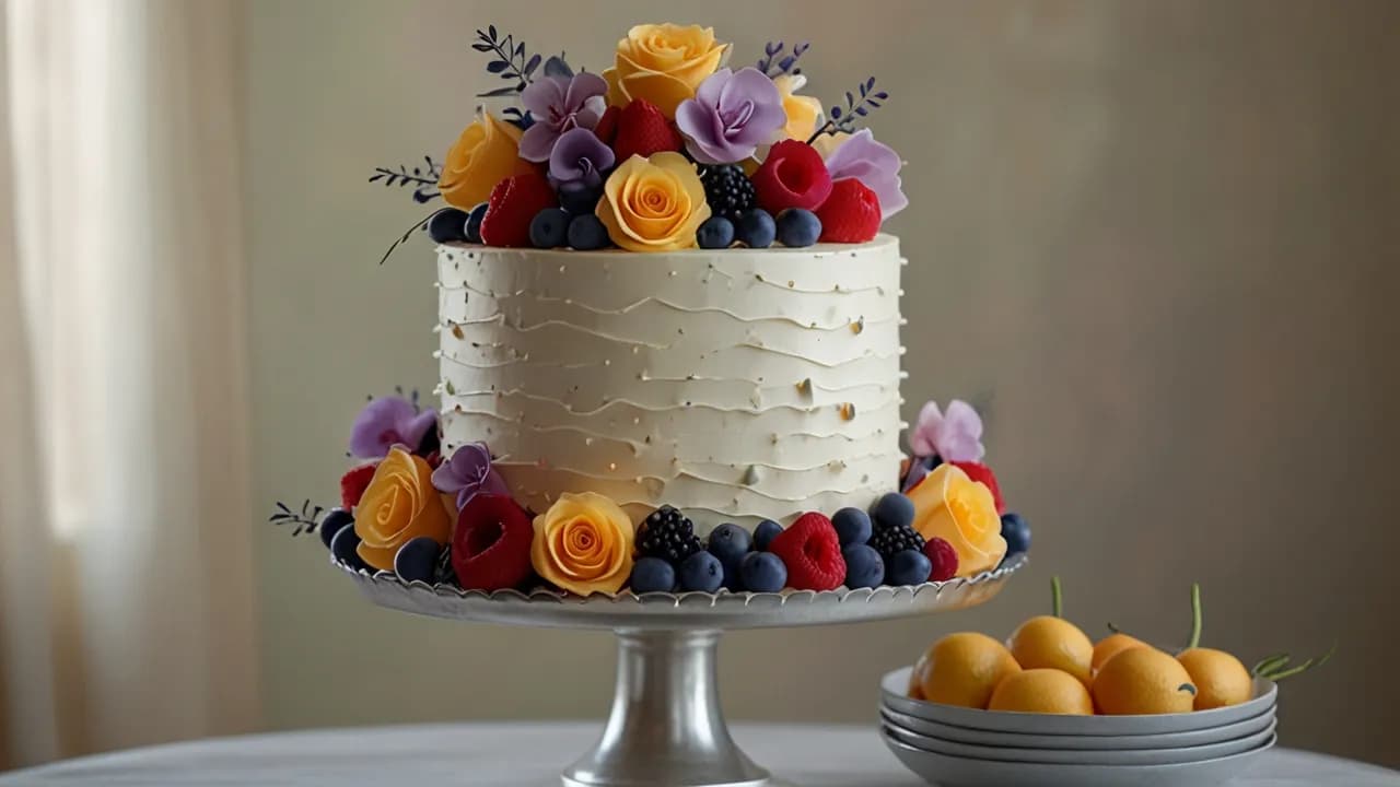 Torty z żywymi kwiatami i owocami: Elegancja i smak w jednym