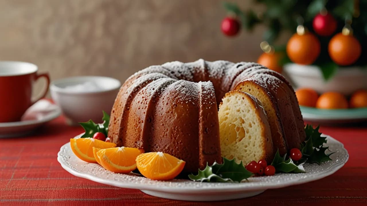 Świąteczna babka z mandarynkami: Idealne ciasto na świąteczny stół
