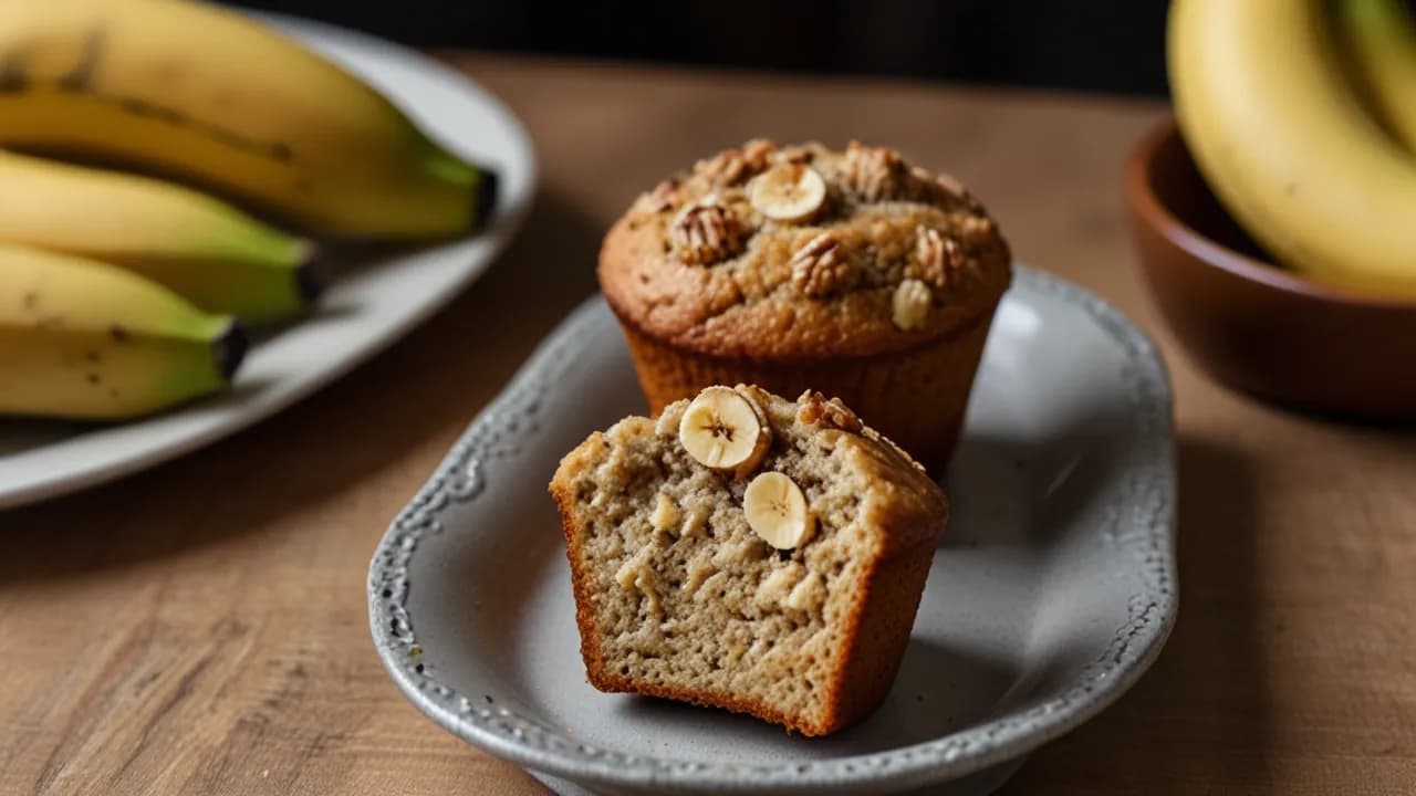 Szybkie i proste babeczki bez jajek z bananem: Idealny deser